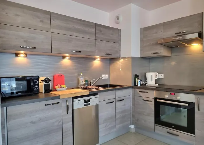 בית נופש Chez Lou Et Dan 4p With Balcony Elevator And Secure Parking *